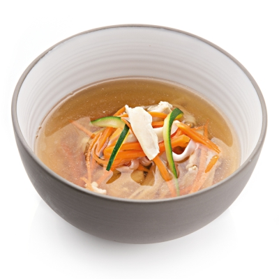 Chicken soup with noodles