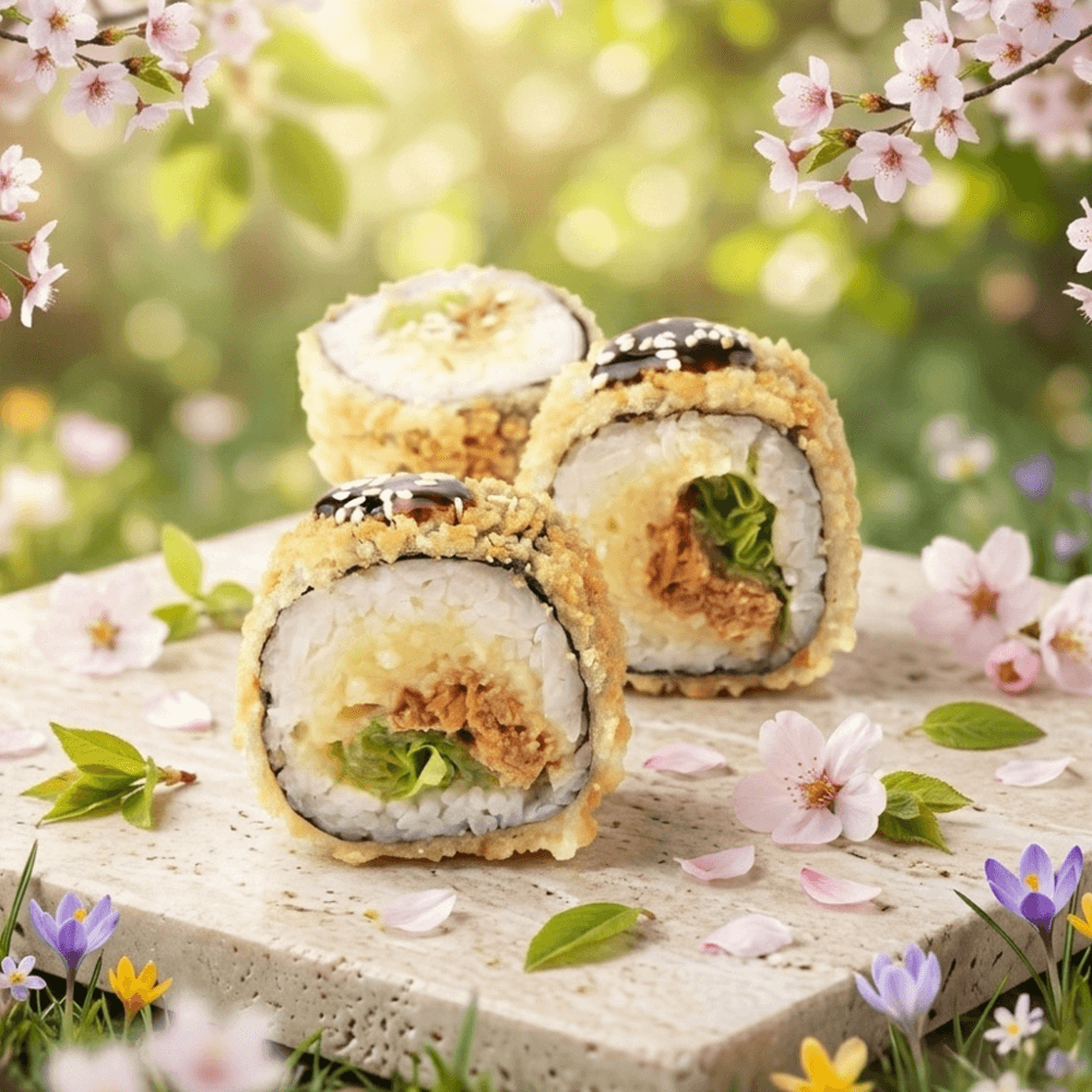 Lõhe Teriyaki tempura