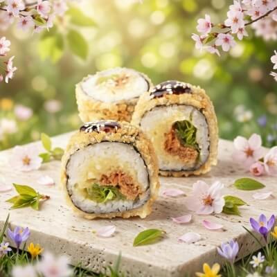 Lõhe Teriyaki tempura