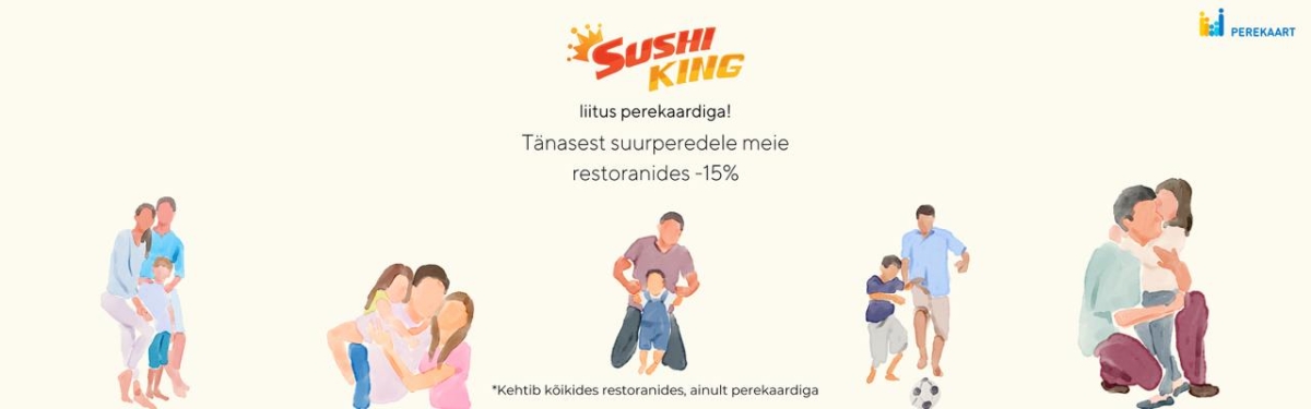 Sushi King liitus Perekaardi programmiga!